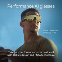 Oakley Meta Vanguard con Meta AI, audio, foto, video, resistente al agua y polvo, diseño de alto rendimiento - Negro, Prizm 24K
