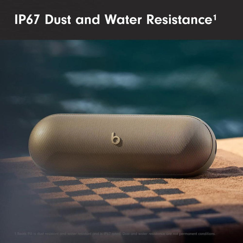 Beats Pill Altavoz Bluetooth portátil con batería duradera, resistencia al agua y sonido potente