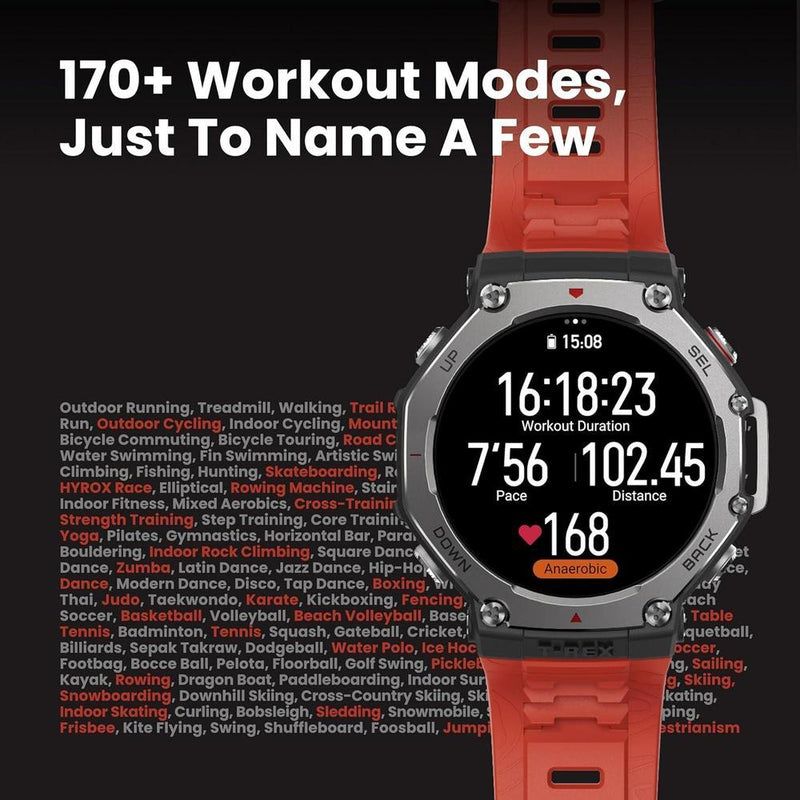 Amazfit T-Rex 3 - Reloj Inteligente Resistente Negro Con Pantalla Amoled 1.5 Pulgadas, Gps De Doble Banda Y 27 Días De Batería