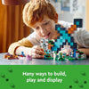 LEGO Minecraft The Sword Outpost 21244 con Creeper, Guerrero, Cerdo, Esqueleto para Aventuras Inspiradas en Videojuegos