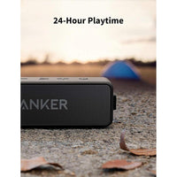 Anker Soundcore 2 Altavoz Bluetooth con sonido estéreo 12W, Bluetooth 5, Bassup, IPX7 impermeable y 24 horas de reproducción
