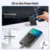 Dbasne Batería portátil: cargador inalámbrico magnético de carga rápida con USB C para iPhone Pro/Pro Max/Mini Series