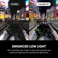 Insta360 X5 Essentials Bundle - Cámara 360° 8K, impermeable, bajo ruido, estabilización, lente reemplazable, batería 208 min