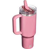 Vaso Stanley Quencher ProTour con tapa a prueba de fugas, popote y asa, compatible para viajes, acero inoxidable sin BPA