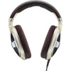 Sennheiser HD 599 audífono con parte posterior abierta para sonido audiófilo, diseño premium en color marfil