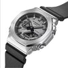 G-Shock Reloj Casio GM2100-1A con banda de resina negra y cubierta de metal, diseño octogonal deportivo, resistente al agua