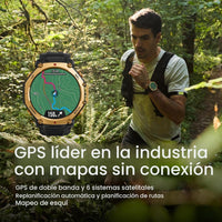 Amazfit T-Rex 3 Pro - Reloj inteligente ultra resistente con pantalla de zafiro, GPS preciso y batería de 25 días
