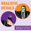 JOYIN decoraciones colgantes de esqueletos de Halloween, paquete de 3, brazos ajustables y material duradero para exteriores