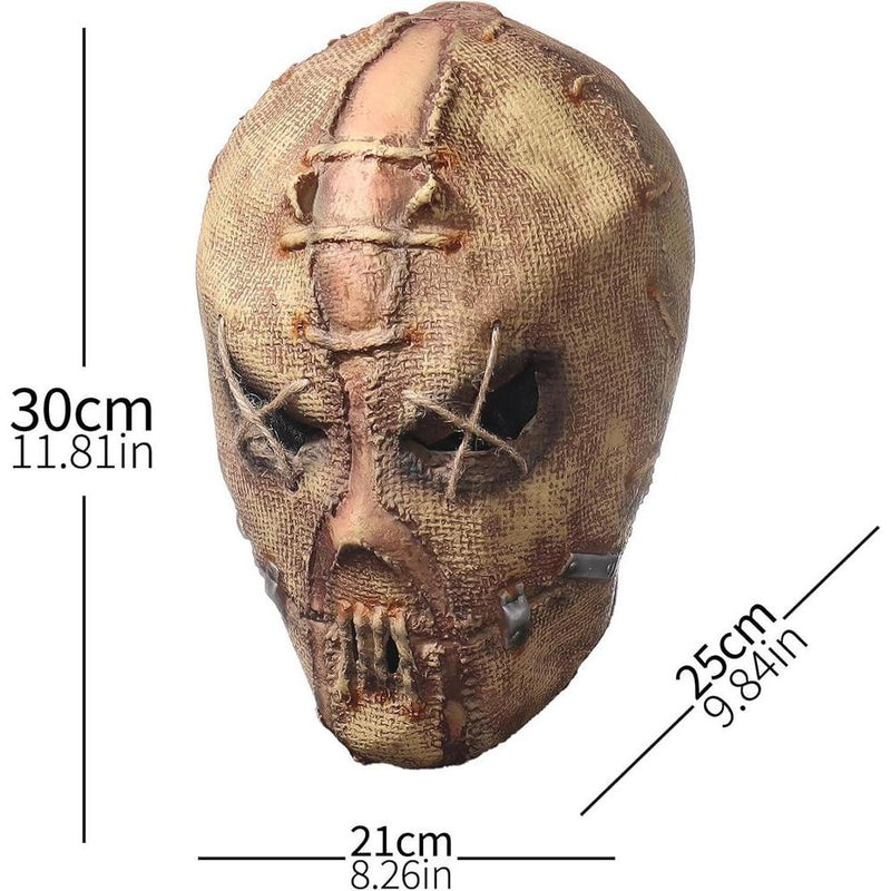 Máscara de terror para Halloween con diseño aterrador de zombi, ideal para disfrutar de una experiencia única
