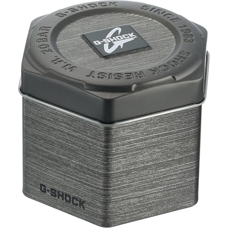 Casio GST-B100D-1ACR G-Shock Reloj de cuarzo plateado con pantalla analógica para hombre con Bluetooth y energía solar