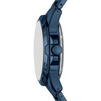 RELIC by Fossil, reloj masculino automático, esfera esqueleto azul, acero inoxidable, resistente al agua hasta 50 metros