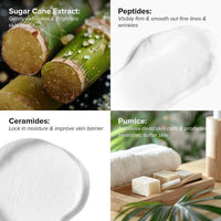 DRMTLGY mascarilla exfoliante facial de microdermoabrasión para cicatrices de acné, puntos negros y poros