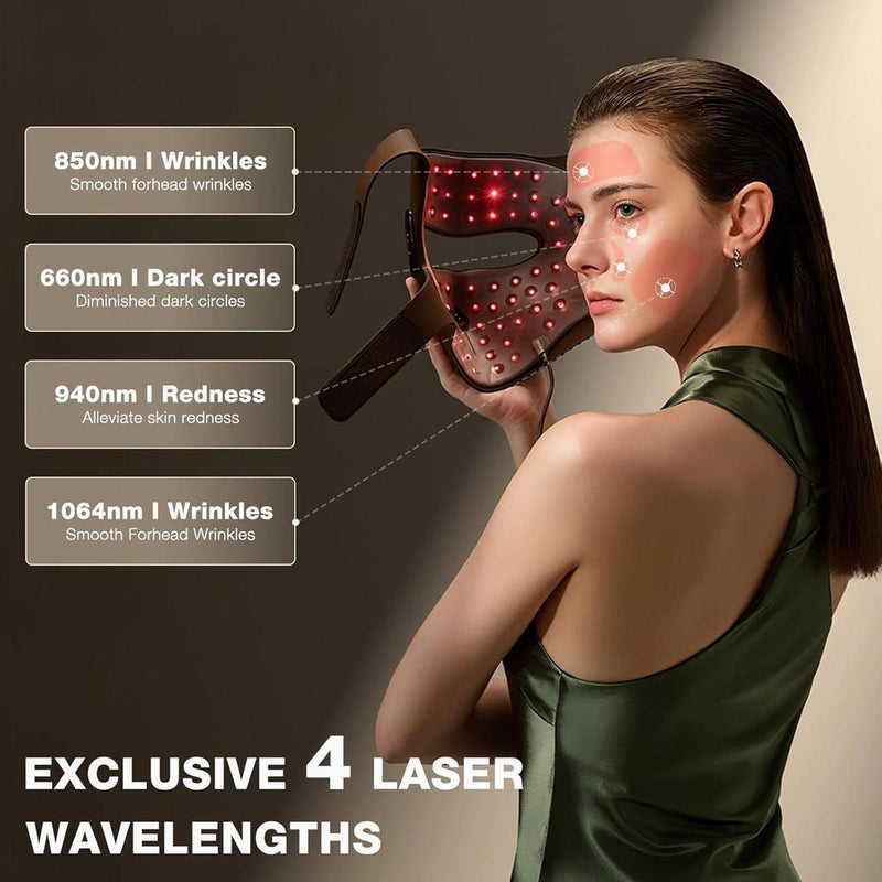 Máscara de terapia de luz láser 4D JOVS con tecnología FPT y 4 longitudes de onda para tratamiento antienvejecimiento