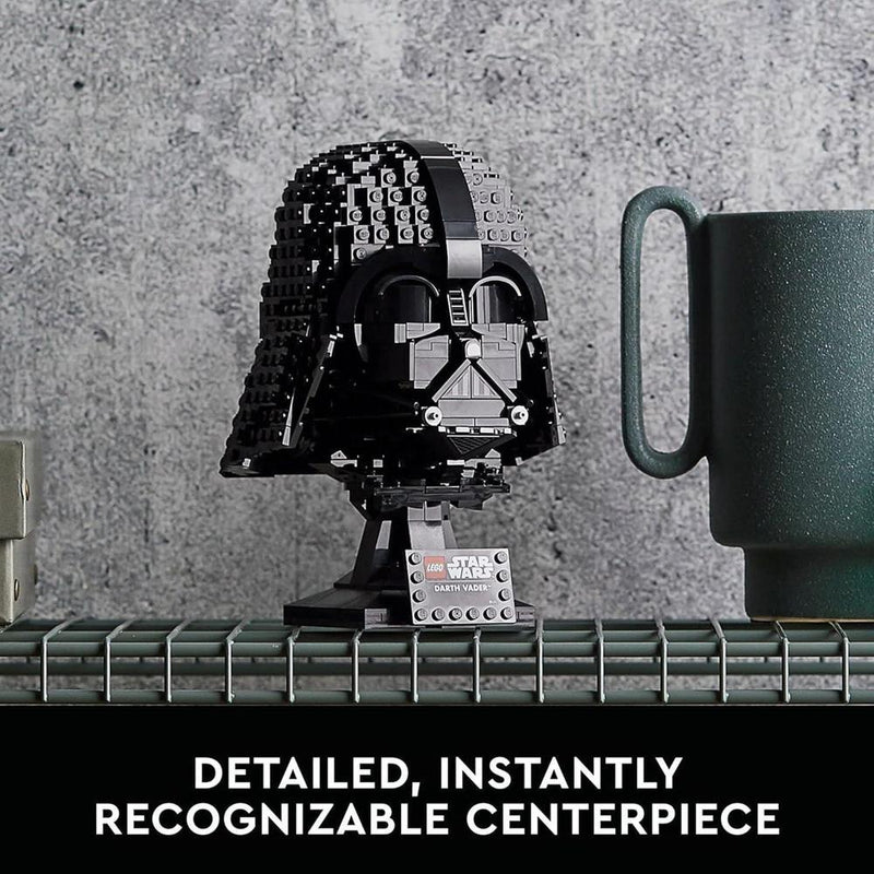 LEGO Star Wars Juego de Construcción de Casco de Darth Vader, Modelo para Adultos, Decoración Coleccionable