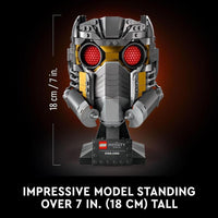 LEGO Marvel 76251 Casco de Star-Lord, modelo coleccionable para adultos, decoración del hogar, actividad creativa