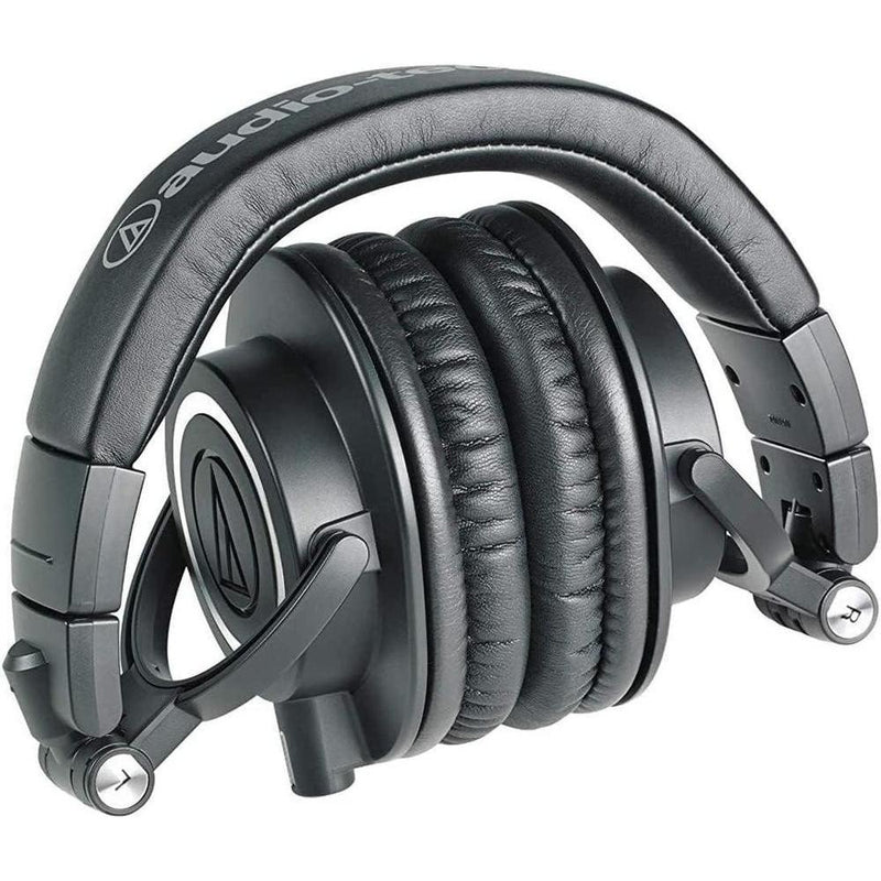 Audio-Technica ATH-M50X - Auriculares de monitor de estudio negro, grado profesional, criticamente aclamados.