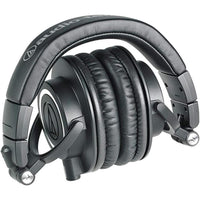 Audio-Technica ATH-M50X - Auriculares de monitor de estudio negro, grado profesional, criticamente aclamados.