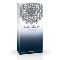 RASASI Marha Eau De Parfum, perfume árabe duradero para hombres con notas cálidas, florales y masculinas, ideal para toda ocasión
