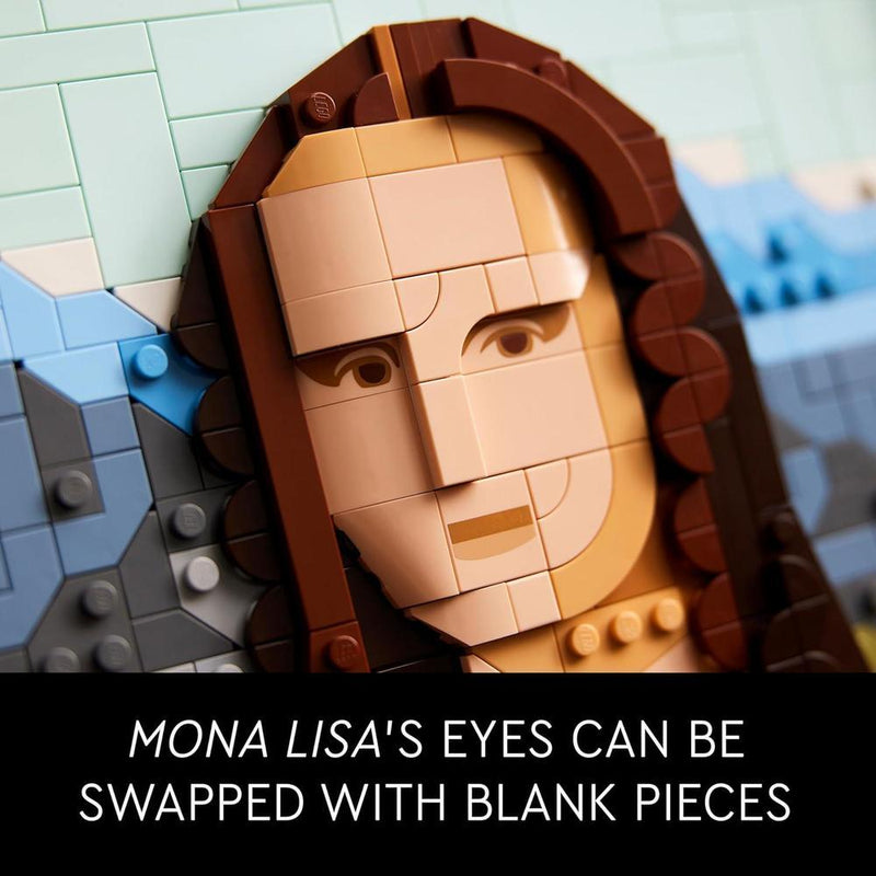 LEGO Art Mona Lisa Juego de construcción de Arte para Adultos - Ideal para Amantes de Rompecabezas y Arte de Leonardo da Vinci