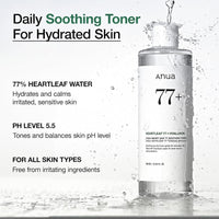 Anua Heartleaf 77 Tónico Calmante 77% Extracto De Houttuynia Cordata, 250ml
