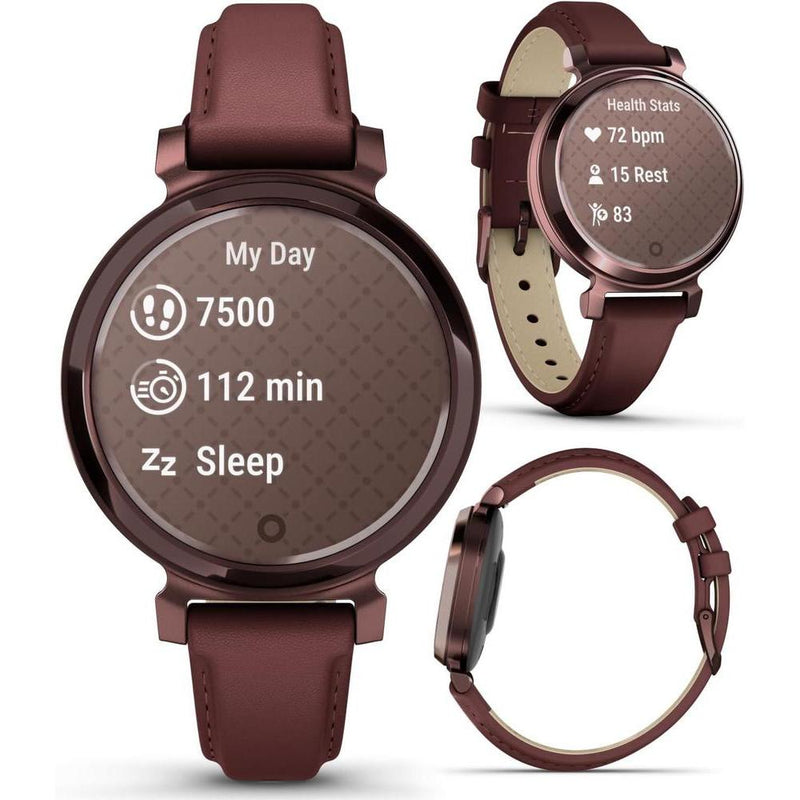 Garmin Lily 2 Classic - Smartwatch Elegante Para Mujer, Color Bronce Oscuro, Con Seguimiento De Salud Y Pagos Sin Contacto
