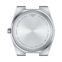 Reloj de vestir Tissot PRX para hombre con carcasa de acero inoxidable 316L, color gris, resistente al agua