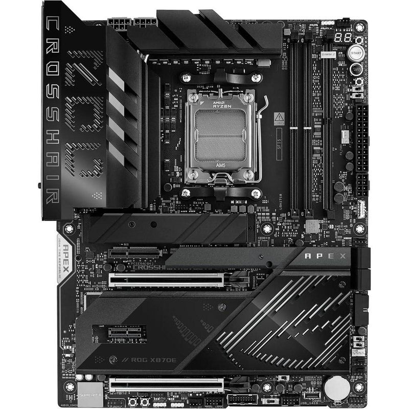 ASUS ROG Crosshair X870E APEX Motherboard con Advanced AI, DDR5, Wi-Fi 7, DIMM.2, PCIe 5.0 y USB4 para alto rendimiento