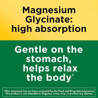 Nature Made Glicinato de Magnesio suplemento para músculos, corazón, nervios, huesos, 180 cápsulas bisglicinato, 90 días