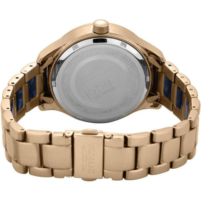 Invicta Reloj de dos tonos con pantalla analógica para mujer con movimiento de cuarzo y resistencia al agua