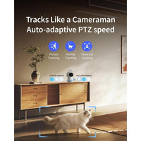 Aqara Hub cámara 4K UHD doble lente G350 para interior con zoom 9X, AI, HomeKit, Alexa, Google Home, SmartThings