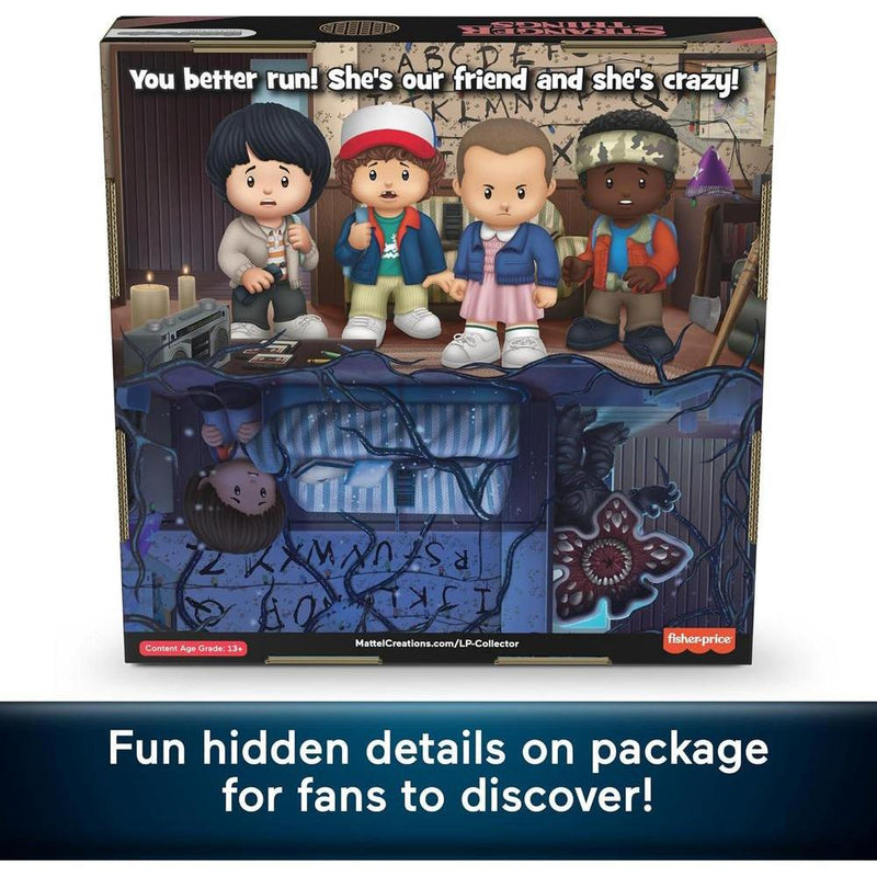 Juego de figuras Little People Collector Stranger Things con 6 personajes de la serie, edición especial para coleccionistas