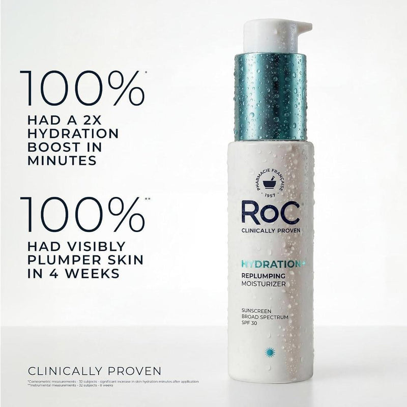 RoC Hidratante Facial 1.5% Ácido Hialurónico Antienvejecimiento SPF 30 50ml