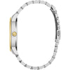 Bulova Reloj de Pulsera clásico de acero inoxidable de dos tonos con diamantes y Quartz para hombre estilo 98D188