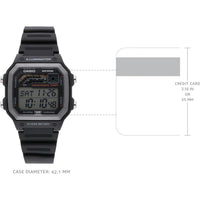 Reloj Casio Serie WS1600H con diseño deportivo, cronómetro, temporizador, luz LED y resistencia al agua, alarma, calendario y batería de larga duración