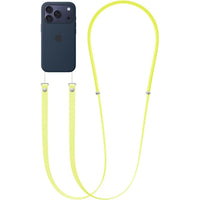 Correa cruzada Apple, amarilla, para un transporte cómodo de iPhone, fabricada con materiales reciclados