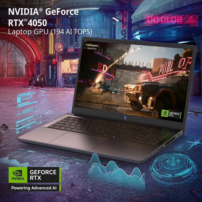 Acer Nitro V Laptop Para Juegos Con Intel Core I7-13620H, GPU NVIDIA RTX 4050, Pantalla FHD IPS De Alta Frecuencia, 16GB RAM, SSD 1TB