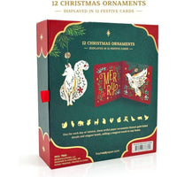 Calendario de Adviento 2025 Freshcut Paper con adornos de Navidad 3D del bosque encantado, ideal para decoración y regalos