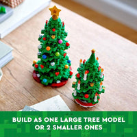 LEGO Árbol de Navidad, juguete de construcción para niños y niñas a partir de 12 años, mini decoración navideña para el hogar