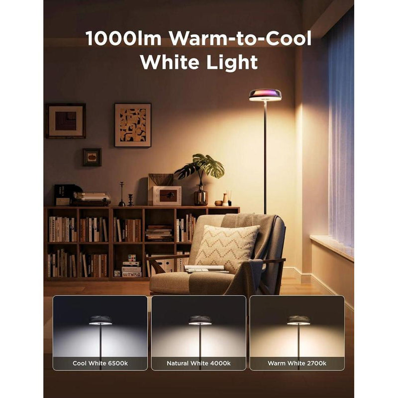 Govee Uplighter lámpara de pie proyector ondulación RGBIC compatible con SmartThings y Alexa moderna