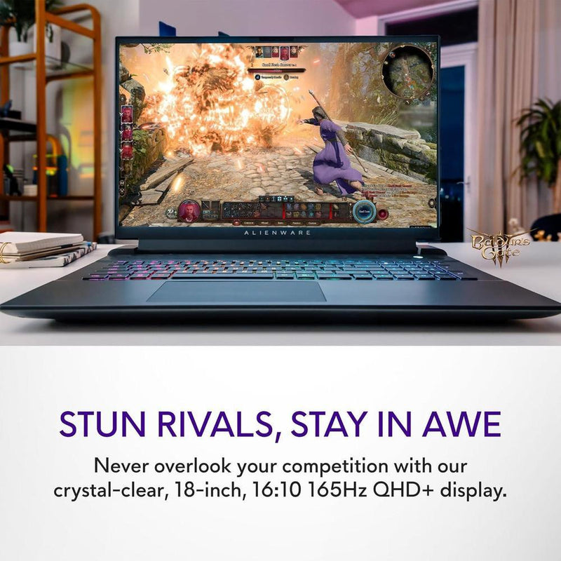 Alienware Portátil Para Juegos M18 R2 18" QHD+ 165Hz I9 32GB 1TB RTX 4080 Luna