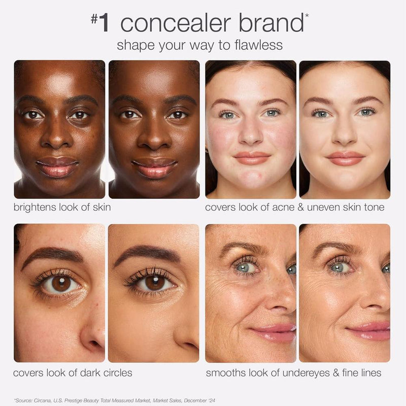 Tarte Corrector Cremoso Shape Tape y Polvo Ajuste Sin Arrugas para Acabado Impecable