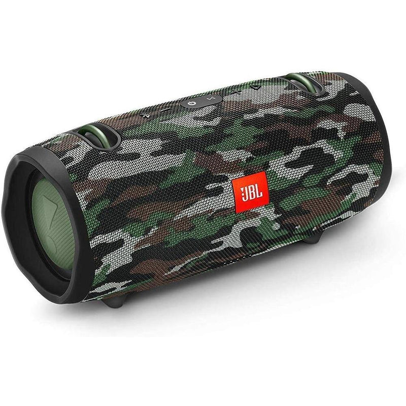 JBL Xtreme 2 Altavoz Bluetooth portátil impermeable con tecnología estéreo y diseño camuflaje, ideal para fiestas y uso en exteriores