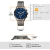 Reloj analógico Fossil Fenmore para hombre con correa de acero inoxidable y cristal resistente a arañazos