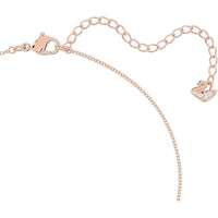 Collar Swarovski Lilia con motivo de mariposa en color blanco y acabado chapado en tono oro rosa