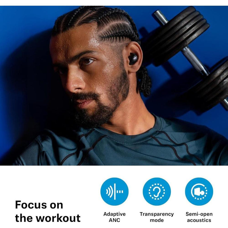 Sennheiser Momentum - Auriculares Deportivos Con Ajuste De Sonido Y ANC Adaptativo, Ajuste Seguro, Batería 24 Horas