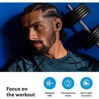 Sennheiser Momentum - Auriculares Deportivos Con Ajuste De Sonido Y ANC Adaptativo, Ajuste Seguro, Batería 24 Horas
