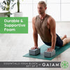 Gaiam Bloque de yoga – Espuma EVA sin látex – Superficie suave antideslizante con bordes biselados para yoga, pilates y meditación