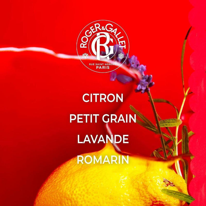 ROGER & GALLET Barra de jabón perfumada - Jabón de limpieza suave francés con fragancia cítrica y 99% ingredientes naturales