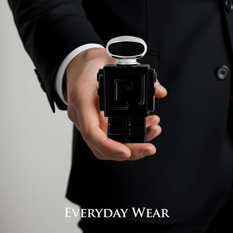 Robot Noir para hombre, fragancia fresca de madera con cardamomo, ruibarbo, bergamota, limón, vainilla y vetiver haitiano