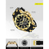Reloj Invicta Pro Diver cronógrafo de cuarzo negro con pantalla analógica, diseño intrincado y subdiales precisos para hombre